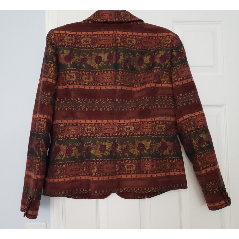 Evelyn Womans Blazer Size 12 Burgundy, Short - Picture 3 of 4